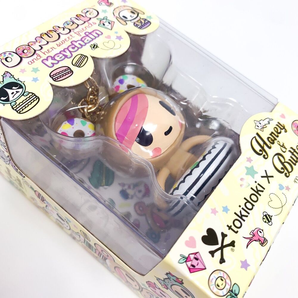 tokidoki x Honey & Butter Exclusive Donutella Collectible Keychain 2018, NIB - Picture 4 of 10